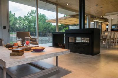 Nappali kandallóval - nappali ötlet, modern stílusban