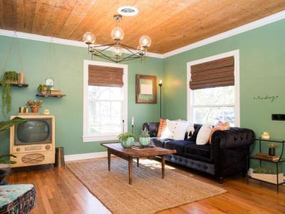 Cottage ház nappali - nappali ötlet