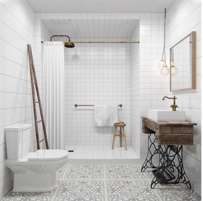 Egyszerű és egyedi fürdő - fürdő / WC ötlet, modern stílusban