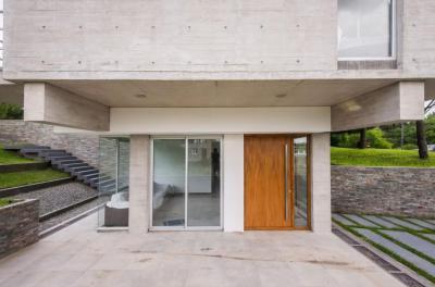 Üveg és beton - homlokzat ötlet, modern stílusban