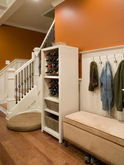 Borok az előtérben - előszoba ötlet, klasszikus stílusban