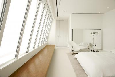 Fehér hálószoba - háló ötlet, modern stílusban