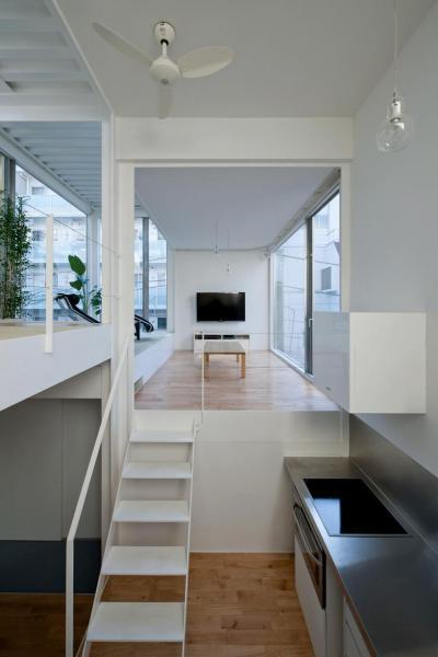 Fehér belső tér - konyha / étkező ötlet, modern stílusban