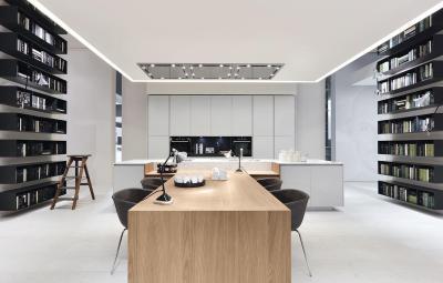 Konyha lebegő polcokkal - konyha / étkező ötlet, modern stílusban