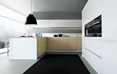 Minimál konyha - konyha / étkező ötlet, minimál stílusban