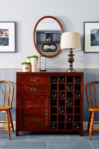 Gyönyörű, fa szekrényke - konyha / étkező ötlet, klasszikus stílusban