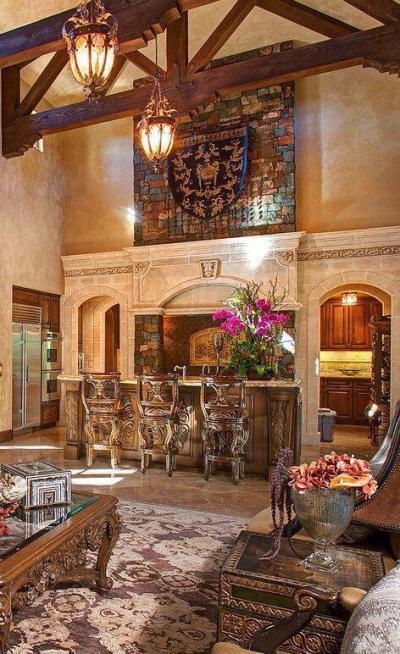 Fejedelmi látvány - konyha / étkező ötlet, klasszikus stílusban