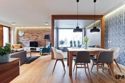 Nappali étkezőasztallal - nappali ötlet