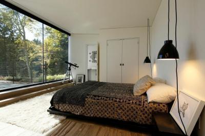 Panorámás hálószoba - háló ötlet, modern stílusban