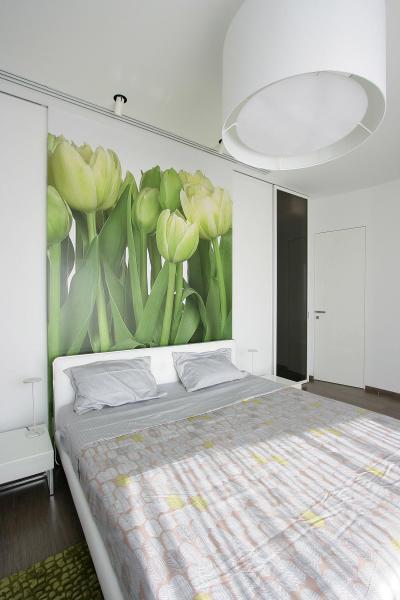 Modern falikép a hálóban - háló ötlet, modern stílusban