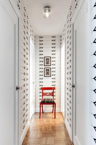 Egyedi csíkok - belső továbbiak ötlet, modern stílusban