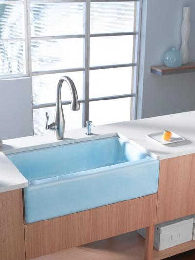 Baba-kék mosdó - fürdő / WC ötlet, modern stílusban