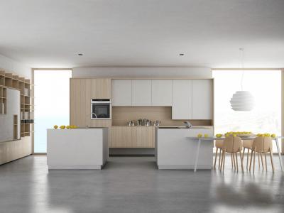 Citromos minimál - konyha / étkező ötlet, minimál stílusban