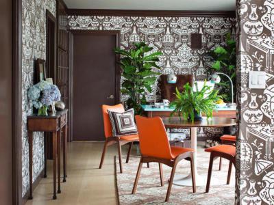 Eredeti tapéta - dolgozószoba ötlet