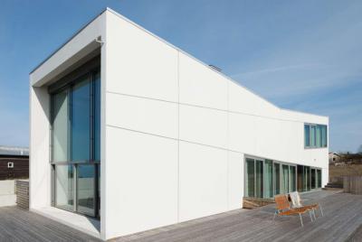 Modern lakóház - homlokzat ötlet, modern stílusban