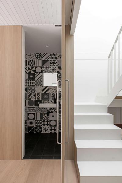 Dekoratív fürdőszoba - belső továbbiak ötlet, modern stílusban