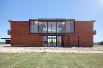 Nyers tégla homlokzat - homlokzat ötlet, modern stílusban