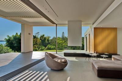 Nappali a teraszon - nappali ötlet, modern stílusban