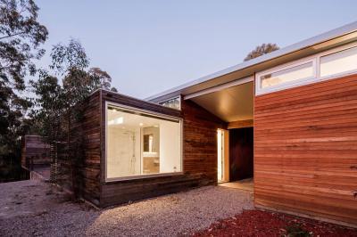 Fa homlokzat burkolat - homlokzat ötlet, modern stílusban