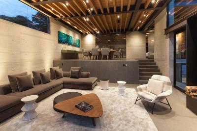 Nappali több szinten - nappali ötlet, modern stílusban