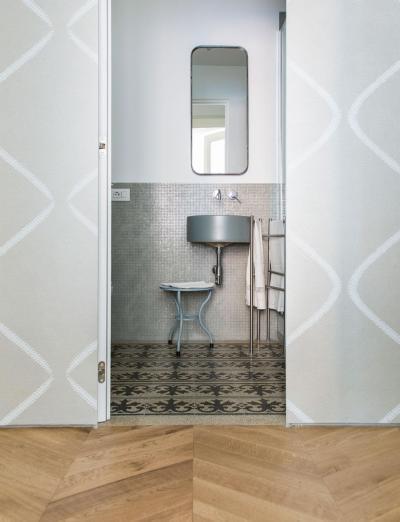 Retró és modern - fürdő / WC ötlet, modern stílusban