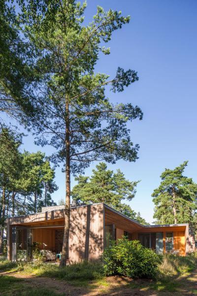 Hangulatos modern lakóház - homlokzat ötlet, modern stílusban