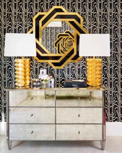 Arany és fekete - nappali ötlet