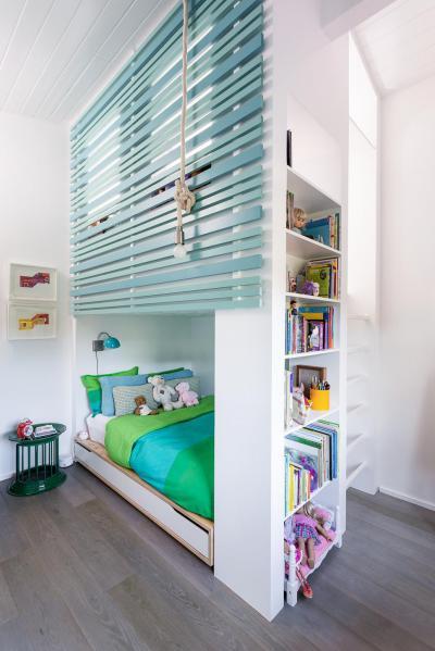 Egyedi ágy - gyerekszoba ötlet, modern stílusban