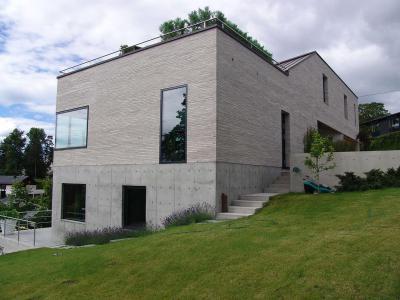 Látszóbeton homlokzat - homlokzat ötlet, modern stílusban