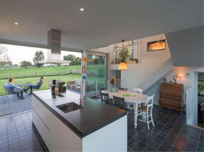 Konyha terasszal - konyha / étkező ötlet, modern stílusban