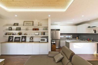 Konyha és nappali egy térben - konyha / étkező ötlet, modern stílusban