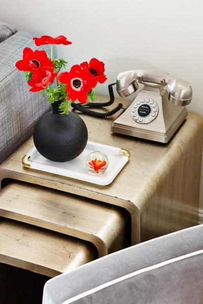 Három részes asztalka - nappali ötlet, modern stílusban