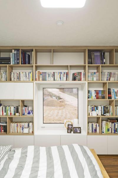 Polc a hálószobában - háló ötlet, modern stílusban