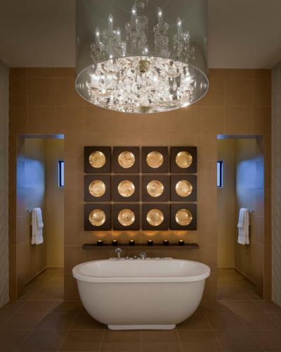 Glamour a fürdőben - fürdő / WC ötlet, modern stílusban