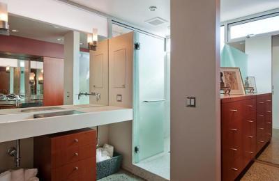 Tágas mosdópult - fürdő / WC ötlet, modern stílusban