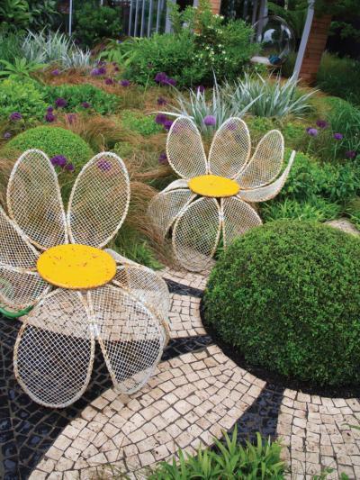 Egyedi kerti székek - kert / udvar ötlet, rusztikus stílusban