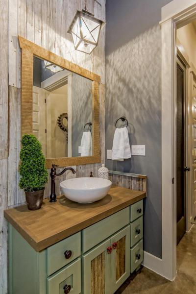 Igényes fürdő - fürdő / WC ötlet, rusztikus stílusban