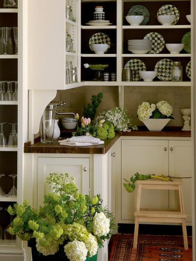 Fehér konyhabútor - konyha / étkező ötlet, klasszikus stílusban