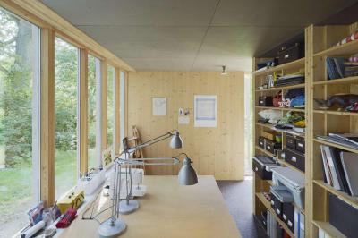 Dolgozószoba nyers fával - dolgozószoba ötlet