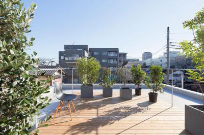Kicsi hangulatos tetőterasz - erkély / terasz ötlet, modern stílusban