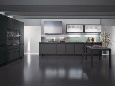 Szürkeség - konyha / étkező ötlet, minimál stílusban