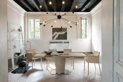 Copernico kihúzható étkezőasztal - nappali ötlet, modern stílusban