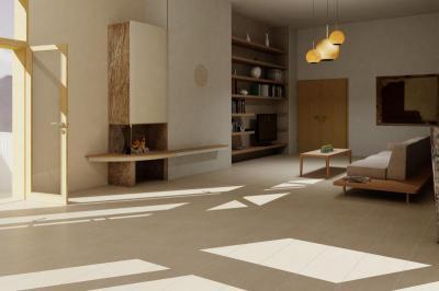 Zalakerámia Almeria burkolólap család - nappali ötlet, minimál stílusban