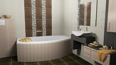 Zalakerámia Selena burkolólap család - fürdő / WC ötlet, modern stílusban