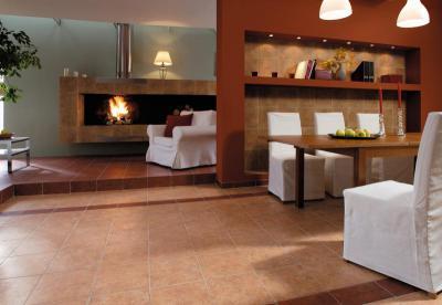 Zalakerámia Cordoba burkolólap család - nappali ötlet