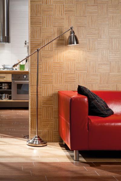 Zalakerámia Wood burkolólap család - nappali ötlet