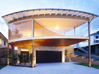 Különböző formák és alakzatok a háztetőn20 - tető ötlet, modern stílusban