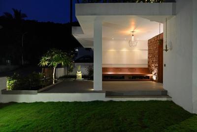 Terasz esti fényekkel - erkély / terasz ötlet, modern stílusban