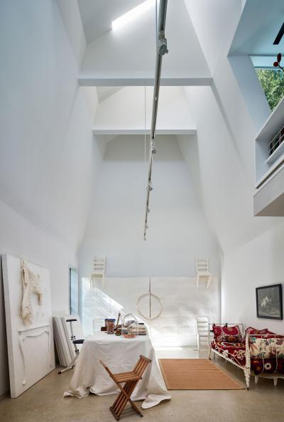 Bohém művészotthon - nappali ötlet