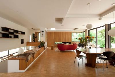 Faburkolat a nappaliban - nappali ötlet, modern stílusban